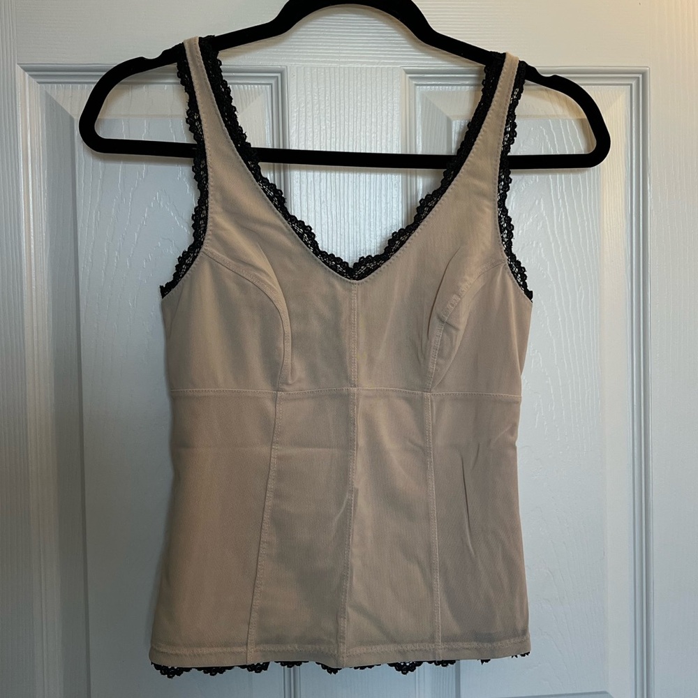 Vintage Y2K Express Tan Lace Tank